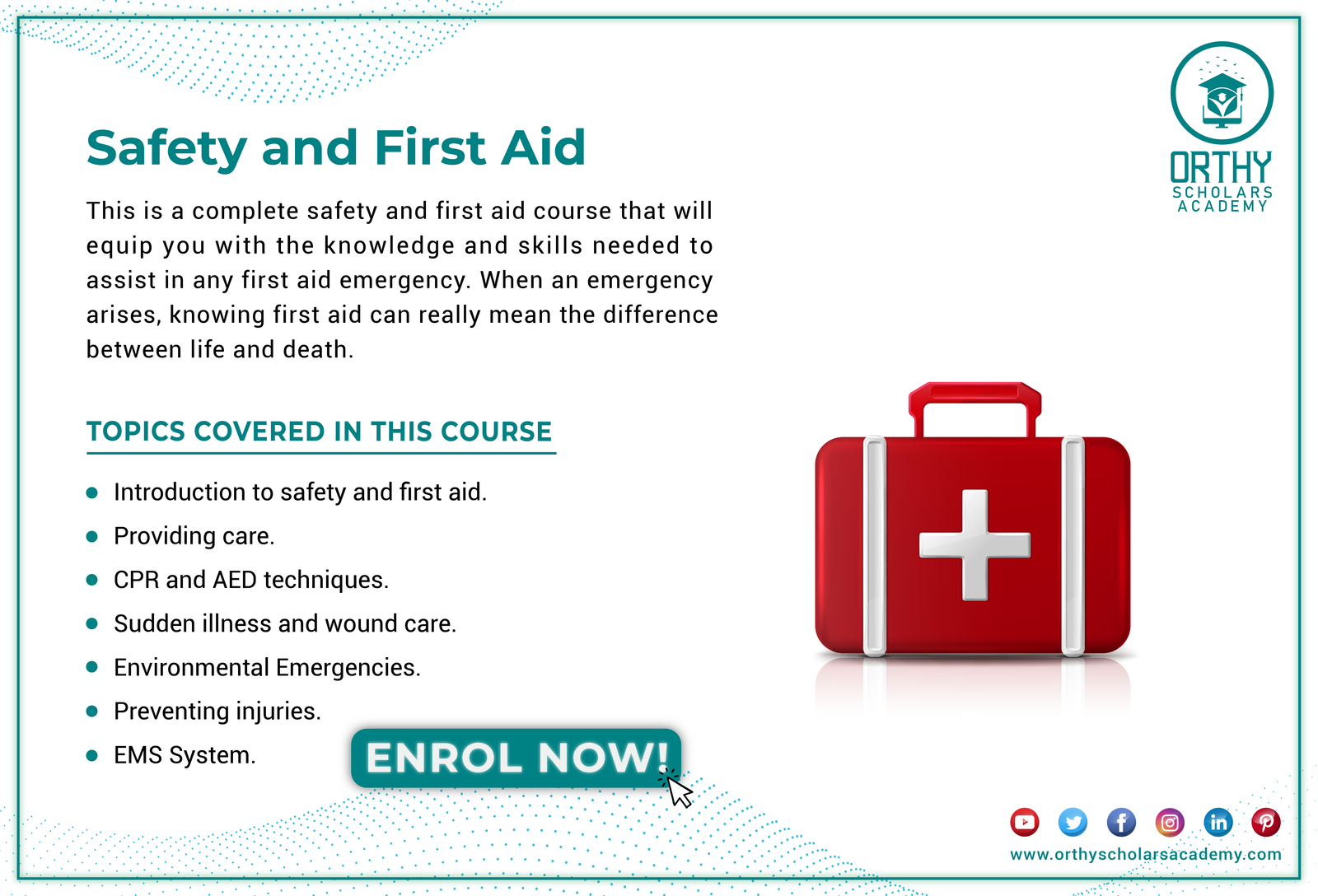 Safety & First Aid Skills Short Course
